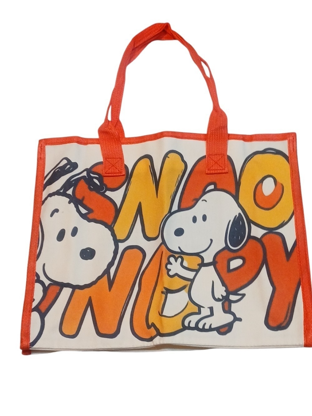 Peanuts -ECO FRIENDLYLarge SnoopyTote Bag,Snoopy's Graffiti Style, inside Pocket - Picture 10 of 10